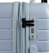 Obrázok z Sada cestovných kufrov ROCK TR-0214/3 ABS - svetlomodrá - 93 L / 60 L + 10% EXPANDER / 42 L + 13% EXPANDER